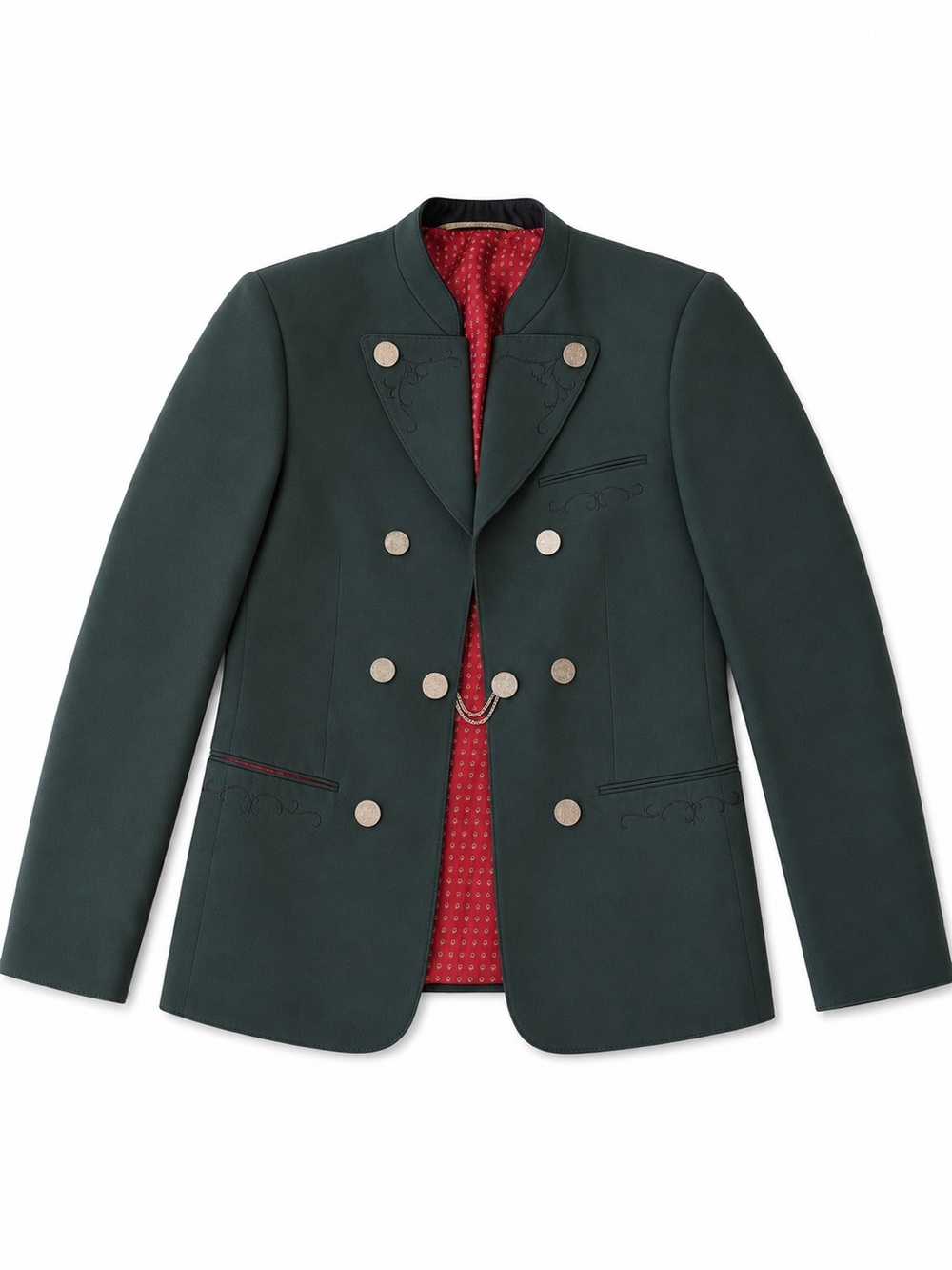 Original Distler Trachten Jacket with Red Printed Lining